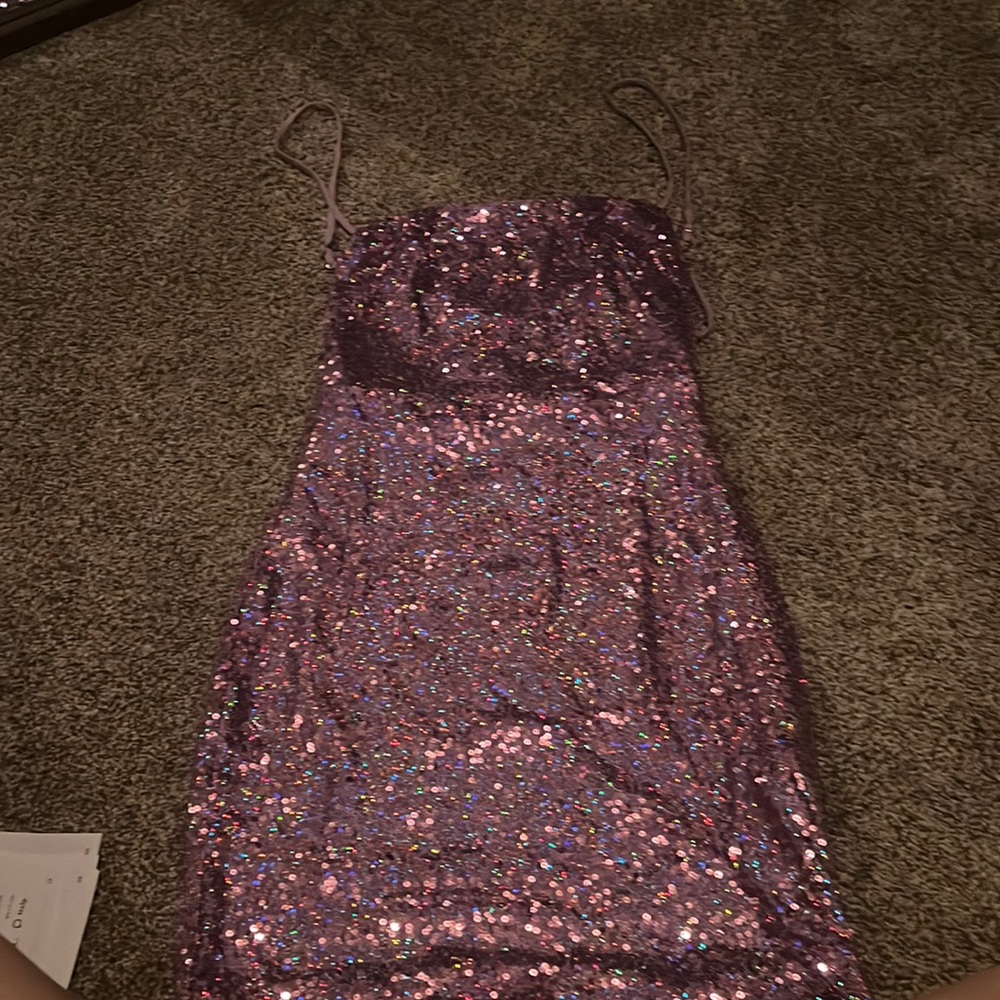 purple dress